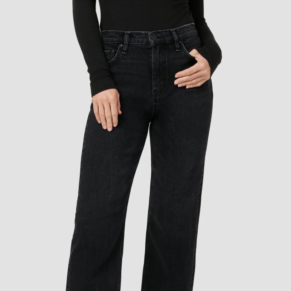 Hudson Remi High-Rise Straight Ankle Jean, Black